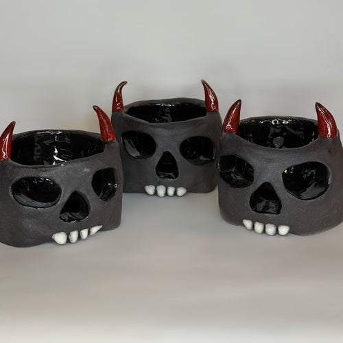 Devil Head Candle Holder