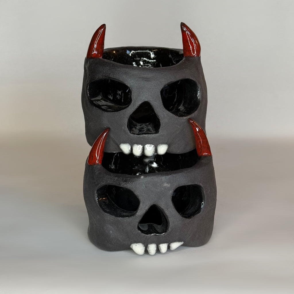 Devil Head Candle Holder