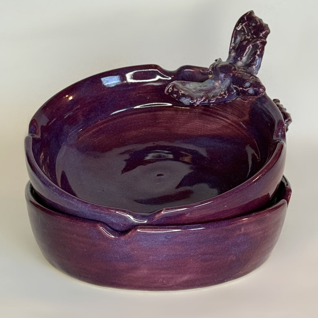 Moth Ashtray Purple