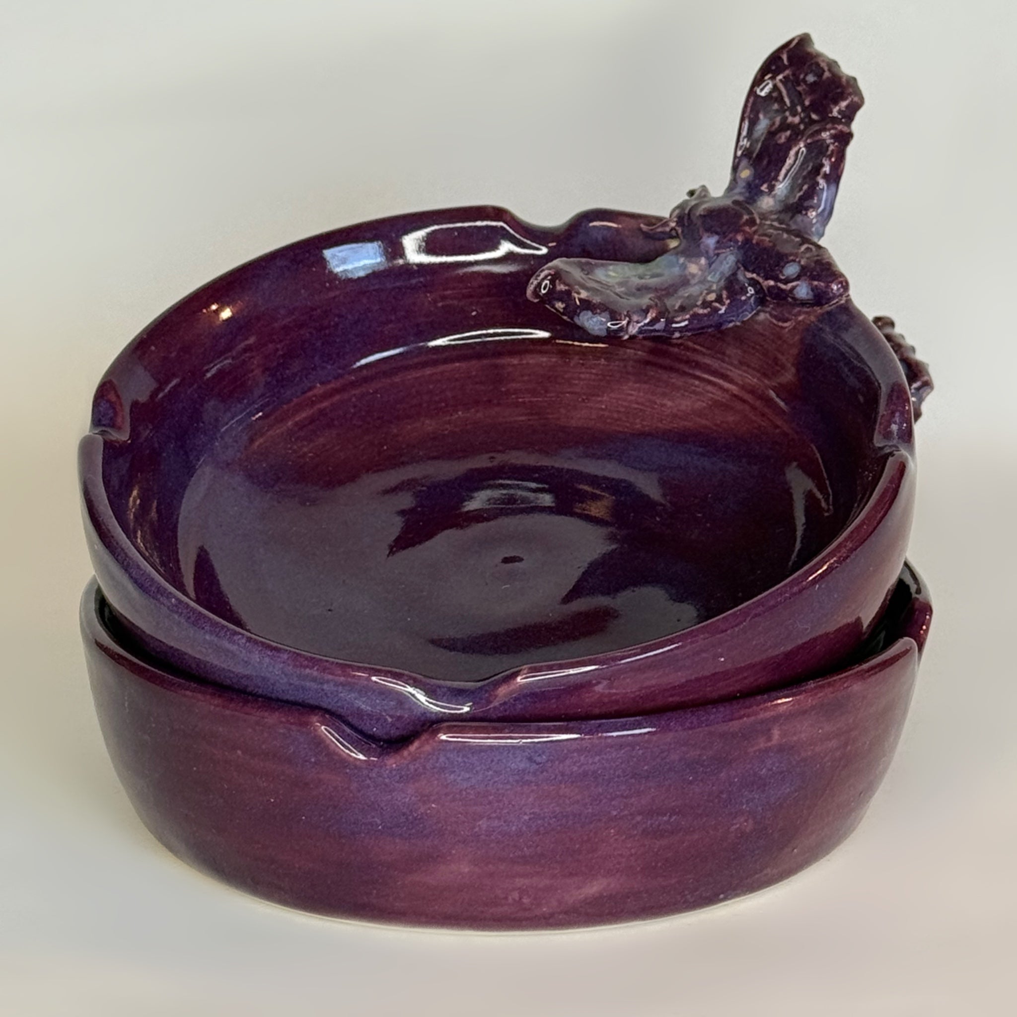 Moth Ashtray Purple