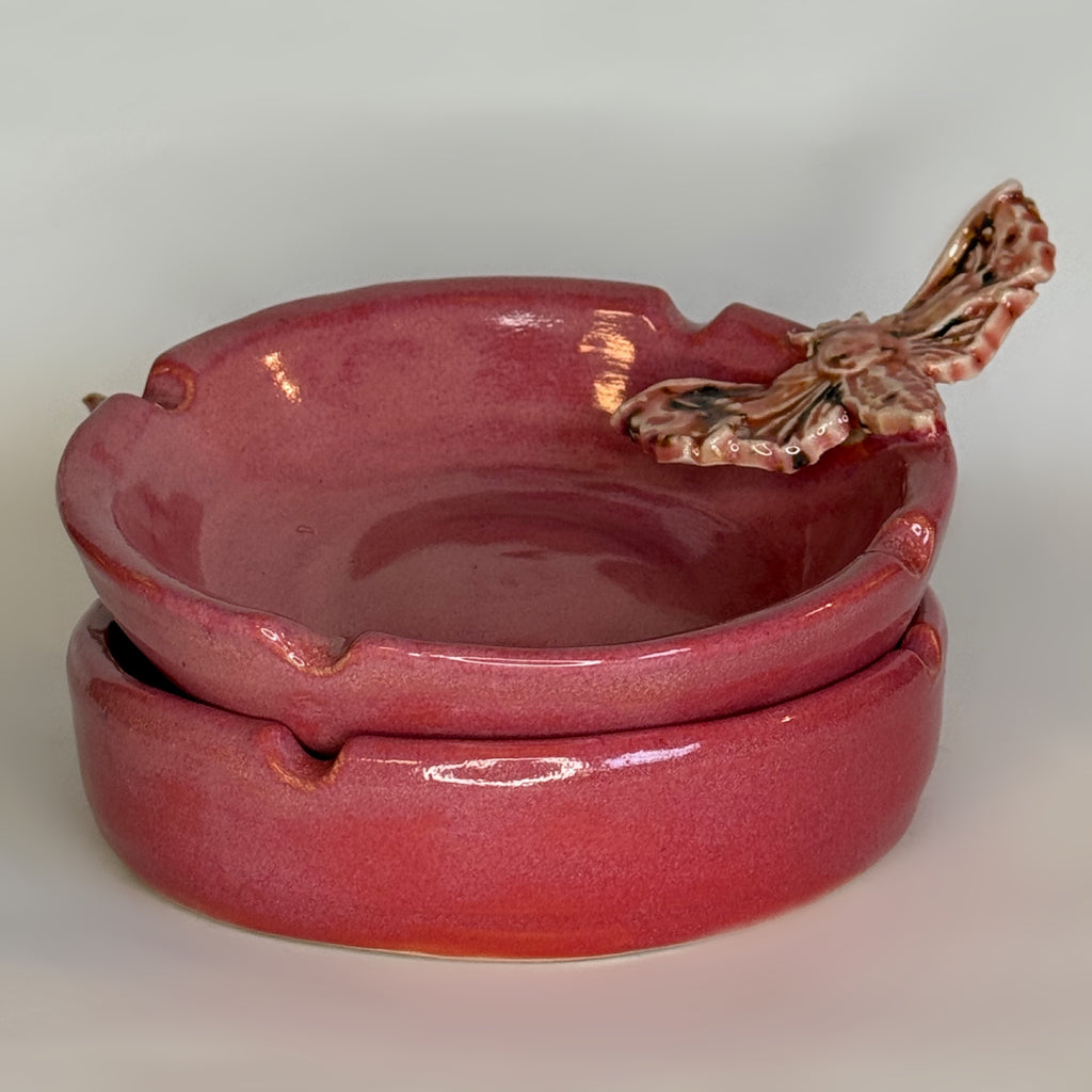 Moth Ashtray Pink